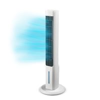LIVINGTON ChillTower - Kühlgerät mit Wasserkühlung - mobiler Luftkühler mit 3 Kühlstufen -Verdunstungs-Kühler ohne Abluftschlauch für 12h Kühlung Dank 1,5 L Tank