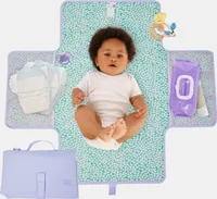 Hylat Baby faltbare Wickelunterlage - ideal für Reisen, kompakt und hygienisch - Lila