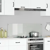 vidaXL Küchenrückwand Transparent 120x40x0,6 cm Hartglas