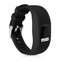 kwmobile Armband S kompatibel mit Garmin Vivofit 4 - 2x Fitnesstracker Sportarmband aus TPU und Silikon