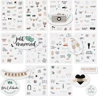 CraftWerk Hochzeit Sticker Gästebuch 250 Stk. - Aufkleber für Fotoalbum und Scrapbook - Hochzeitssticker als Deko mit Herz und Liebe