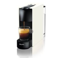 Krups YY2912FD Kaffeemaschine Nespresso Essenza Mini Compact Espresso Lungo Kapseln 19 Bars Tank 0,6 L Kaffeemaschine Weiß