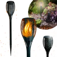 Lampa solarna do ogrodu 33 LED, pochodnia ogrodowa z realistycznym efektem płomienia IP65 BLIXTAR