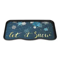 Deco stojan na topánky Odkvapkávač na topánky Plastová odkvapkávacia podložka 38 x 75 cm LET IT SNOW