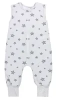 TupTam Baby Winter Schlafsack mit Beinen OEKO-TEX zertifizierten Materialien 2,5 TOG Unisex, Farbe: Sterne Grau, Größe: 80-86