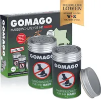 GOMAGO Marderschutz für Ihr Haus 2er Set Zuverlässige artgerechte Mardervergrämung durch Duftstoff Alternative zu Marderschreck, Marderspray, Ultraschall