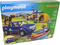 PLAYMOBIL 5669 Wild Life 69tlg Camping Ausflug mit Pickup, Boot & Zelt