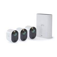 Arlo Ultra 2 Spotlight Kamera 3er Set Überwachungskamera 4K Video WLAN weiß