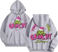 ASKSA Damen Herren Weihnachtspullover Lustig Weihnachtspulli 3D Druck Sweatshirt Weihnachten Pullover Rundhals Langarm Xmas Pulli,Grau,M
