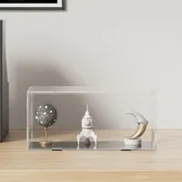 vidaXL Vitrína průhledná 24x12x11 cm Akryl