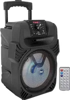 Pyle PA Lautsprecher Bluetooth, Musikbox, Partybox, Karaoke Maschine 400W, 8" Subwoofer, 4 Ohm/55-20kHz, USB/MP3/FM-Radio/ 6,35mm Mikrofoneingänge