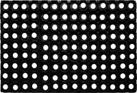 Ringgummimatte  schwarz, 80 x 120 cm