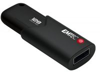 EMTEC B120 Click Secure - 128 GB - USB Typ-A - 3.2 Gen 2 (3.1 Gen 2) - 100 MB/s - Dia - Schwarz