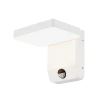 LED Solution Bílé fasádní LED svítidlo čtvercové s pohybovým čidlem 17W IP65 Barva světla: Teplá bílá 2946