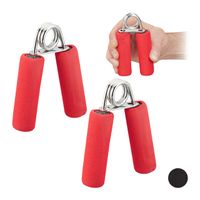 relaxdays 2 x Fingertrainer rot