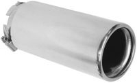 Koncovka výfuku Inox kulatá - průměr 30-54mm / délka 140mm