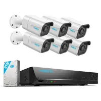 Reolink RLK8-800B6 8CH 2TB HDD NVR + 6X 4K 8MP PoE Überwachungskamera Set Aussen, Intelligente Erkennung,  24/7 Videoüberwachung, Nachtsicht