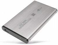 LogiLink 2,5" SATA Festplatten-Gehäuse USB 2.0 silber