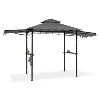 Blumfeldt Steakhouse Wings, altán, 244 x 260 x 152 cm, 160 g/m², polyester, ocel, šedý