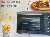 Ambiano Mini Backofen 1200 W Pizza Umluft Miniofen 15 L