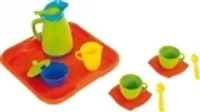 Kaffeeservice für 2 Kinder auf Tablett