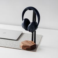 Kopfhörerständer aus Holz, Kopfhörerhalter für Gaming-Headsets aus Amerikanischer Walnuss