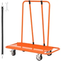 Wózek do transportu paneli VEVOR o udźwigu 1360 kg Wózek do transportu paneli ze stali Q235 z uniwersalnymi kółkami Wózek do transportu paneli z platformą rolkową Wózek do dużych obciążeń 1155 x 555 x 1180 mm