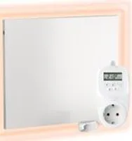 VIESTA® Infrarot Wandheizung mit Thermostat [INKL. TH12 THERMOSTAT] – Infrarotheizung Wandmontage Heizkörper – Carbon Crystal Infrarotheizung – Paneel Badezimmer geeignet – (Modell H1200 - 1200W)
