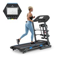 Capital Sports Pacemaker F120 Laufband für Zuhause Klappbar Elektrisch Treadmill Laufbahn Walking Pad, max. 12 km/h, LowNoise-FX Drive Motor, mit oder ohne Massage-Station