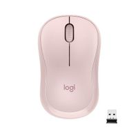 Logitech M220 SILENT, obojručný, optický, bezdrôtový, 1000 DPI, ružový