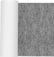 Clanmacy Plstené samolepiace klzáky 50x150cm Plstená samolepiaca ochrana podlahy pre nábytok Nábytkové klzáky Sivá