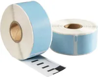 Dymo 99010 Blaue kompatible Etiketten -  89 mm x 28 mm -  260 Etiketten -  Permanent