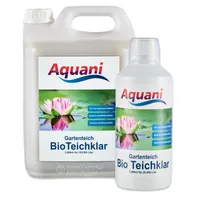 AquaniTeichklar 1.000ml Gartenteich natürlicher Teichklärer für klares Wasser im Teich 100% natürliche Inhaltsstoffe effektive chemiefreie Teichpflege ideal für Koi und Schwimmteich
