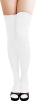 Oblique Unique Overknee Strümpfe y Strumpfhose halterlos Karneval Party - weiss