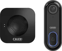 Calex Smart Video Türklingel mit Kamera, Zwei Wege Audio, 1080P HD Video, App Benachrichtigungen bei Klingeln und Bewegungsdetektion, Mit Gong, Schwarz