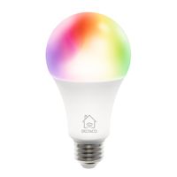 DELTACO SMART HOME RGB LED-Lampe, E27, WLAN, 9W, 16 Millionen Farben, weiß