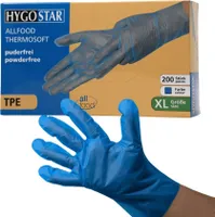 TPE-Handschuhe "Allfood Thermosoftpuderfrei blau XL (200 Stk.)