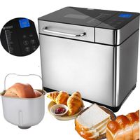CalmDo Brotbackautomaten aus Edelstahl,1kg Küchenartikel & Haushaltsartikel Küchengeräte Brotbackautomaten 