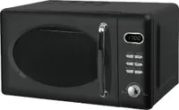 Wolkenstein WMW720 B schwarz RETRO Mikrowelle 700Watt 20l nostalgie