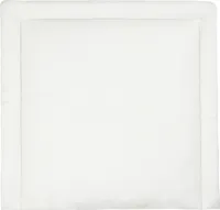 KraftKids Wickelauflage Leinen leicht grünes Weiß 78x78 cm (BxT)