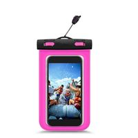 Wasserschutz Handyhülle für Smartphones bis 15,5 cm universal Pink