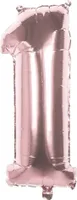 XL Folienballons Zahl 86 cm groß - Rose Gold - Luft oder Helium Luftballons Zahl 1 - Folienballon 86 cm