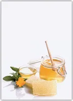 Honig Motivpapier Briefpapier (MPA-5206, DIN A4, 100 Blatt) Bienen Imker Ringelblumen
