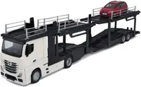 Bburago 1/43 Street Fire Tow Mercedes Benz Actros With Volkswagen Polo Gti Mark 5 18-31458 Auto Silber  Silber One Size