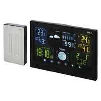 EMOS Funk Wetterstation mit Außensensor und Touchscreen-Farbdisplay+Netzteil, E6018