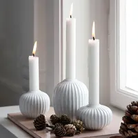 Kähler Design - Hammershøi Kerzenhalter - Weiß, H 5,5 cm