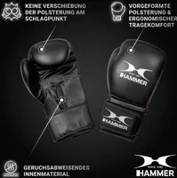 HAMMER Box-Set Cobra, Boxsack 100 cm, Nylon, 26 kg, hochwertige Boxhandschuhe