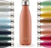 Blumtal Trinkflasche Edelstahl isoliert Thermosflasche 750 ml - Rot - Auslaufsichere Trinkflasche Metall - BPA-freie Thermo Trinkflasche