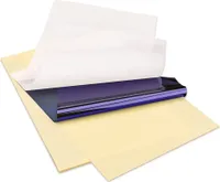 Transferpapier Tattoo Papier - 25 Blatt Pauspapier A4 Kohlepapier, Stencil Papier, Matrizenpapier, Thermoschablonenpapier mit Professioneller Tinte für Freihändig Und Thermodrucker