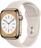 Apple Watch Series 8 Edelstahl Cellular 41mm Gold (Sportarmband polarstern) *NEW*